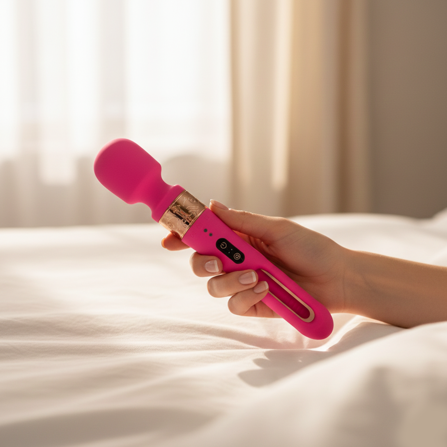Luxury Ellie Flicker AV Wand Vibrator – Hollow Slap Stimulation Massager