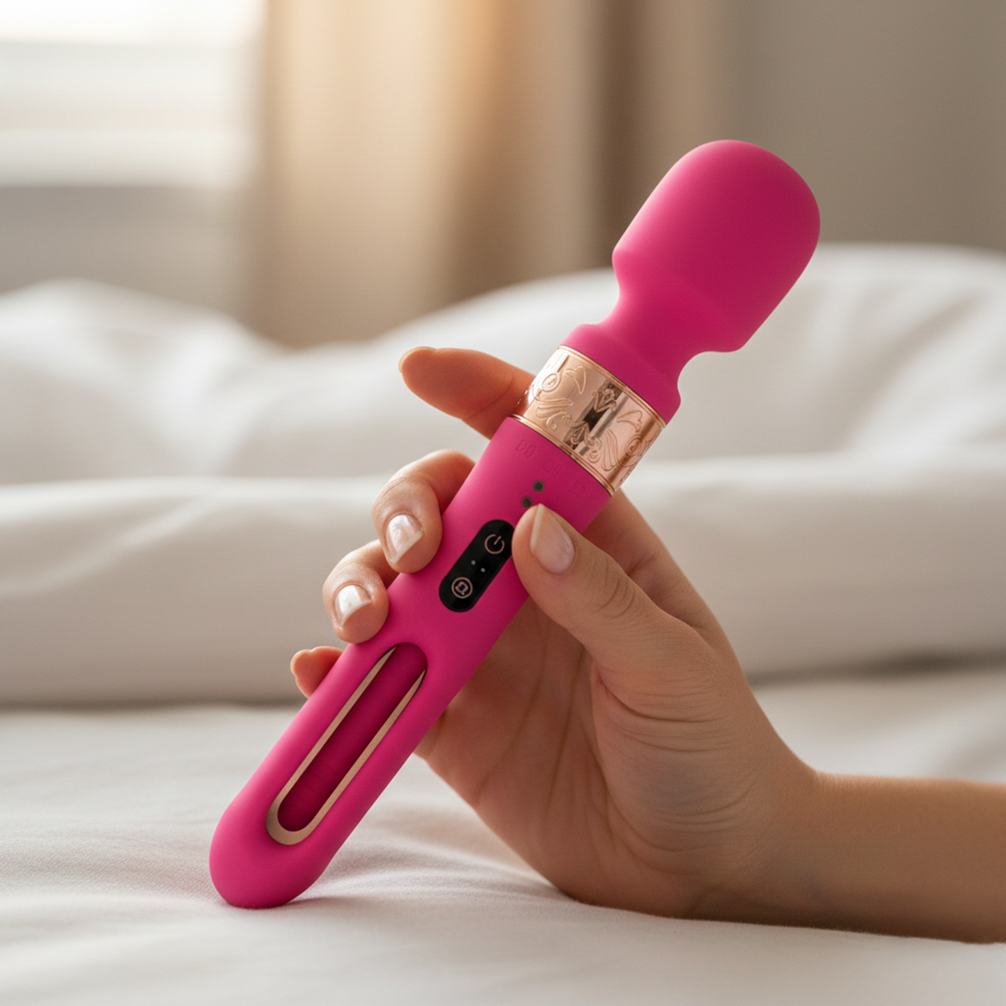 Luxury Ellie Flicker AV Wand Vibrator – Hollow Slap Stimulation Massager